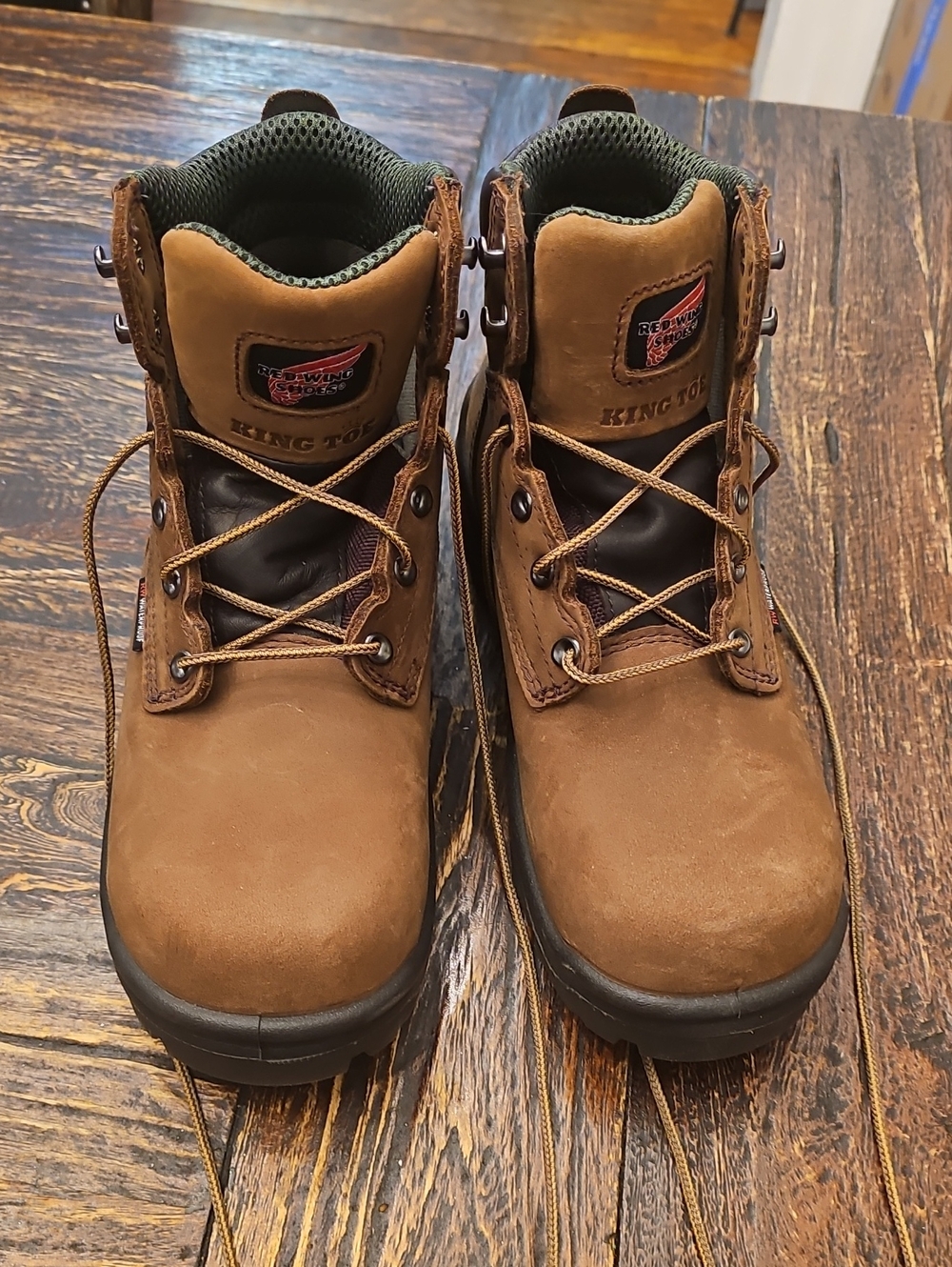 Red Wing King Toe Men's Brown Work Boots Size 8 Like New $300 Retail